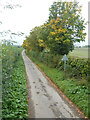 Lane north from Wainhill Crossing