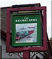 Sign for the Railway Arms, Frimley