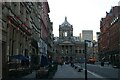 Liverpool: looking along Castle Street to the Town Hall