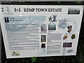 Information board about Sussex Gardens