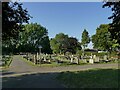 SE4724 : East side of Ferrybridge Cemetery by Stephen Craven