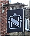 Sign for the Clapham North public house