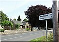 Road junction at Corbridge cemetery