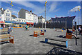 Seating area on the Esplanade,  Bridlington