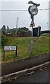 Warning sign - hedgehogs, Ton Road, Llangybi