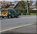 Dark green van, Caerleon