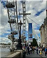 TQ3079 : Under the London Eye, South Bank by Robin Stott