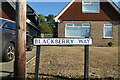 Blackberry Way street sign, Lowestoft