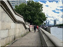 TQ3079 : Joining Albert Embankment from Westminster Bridge subway, London  by Robin Stott