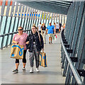 Pedestrian bridge to Cabot Circus