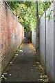 Narrow footpath