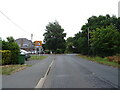 Bend and junction on Hook End Road, Hook End