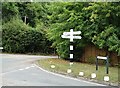 Fingerpost on Hay Green Lane