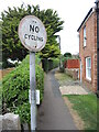 ST4541 : Old sign on Church Path by Neil Owen