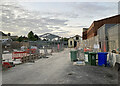 Steelwork on the Old Swiss site