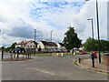 TQ2180 : East Acton Lane and Glendun Road roundabout by David Hawgood