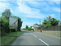 SS4215 : Stibb Cross village sign on the A388 by Roy Hughes