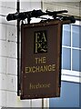 Sign for the Exchange Bar & Kitchen, Southend-on-Sea