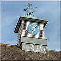 TQ2450 : Clock tower and weathervane, Old Reigatians Rugby Club by Ian Capper