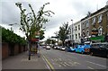 Bus stop and shelter on High Road, Leytonstone 