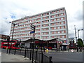 Flats above shops on Woodgrange Road (A114), London