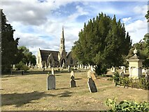 TL2985 : Cemetery on Wood Lane in Ramsey, Cambridgeshire by Richard Humphrey