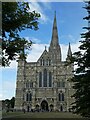 SU1429 : Salisbury - Cathedral - West front by Rob Farrow