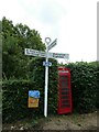 Phone box, Little Wittenham: early September 2022