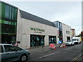 Temporary traffic lights outside Waitrose