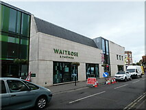 SU6089 : Temporary traffic lights outside Waitrose by Basher Eyre