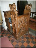 SU5984 : St John the Baptist Moulsford: prayer desk by Basher Eyre