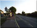 Bus stop and shelter on Havering Road, Romford