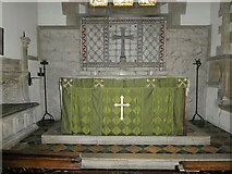 SU5693 : St Peter, Little Wittenham: Trinity altar by Basher Eyre