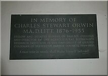 SU5385 : St Michael, Blewbury: memorial to a Balliol Fellow by Basher Eyre