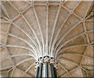 SK9771 : Chapter House roof, Lincoln Cathedral by pam fray