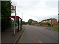 Bus stop and shelter on Sipson Road (A408)