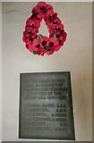 SU6374 : St Laurence, Tidmarsh: war memorial by Basher Eyre