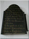 SU6271 : St Mark, Englefield: bequest (II) by Basher Eyre
