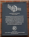 SO8554 : Historic Plaque, City Walls Road/Union Street, Worcester by Mr Red