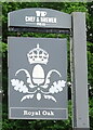 Sign for the Royal Oak, Farnham Common