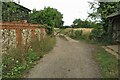 Flint wall by Back Lane at Peasefield