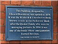TF4609 : Wisbech Society blue plaque on Barclays former bank in Wisbech by Richard Humphrey