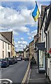 Ukrainian flag, High Street, Bruton