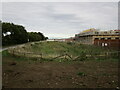 Run-off catchment area and new housing alongside Hollowdyke Lane, Fernwood