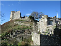 TQ4110 : Steps to Lewes Castle by David M Clark