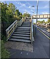 Bruton station footbridge access steps