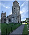 Church with two towers, Bruton, Somerset