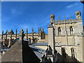SP5105 : Christ Church Oxford, kitchen rooftop and hall by David Hawgood