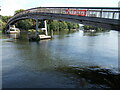 Look back at the footbridge