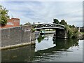 Footbridge over entrance to wharf